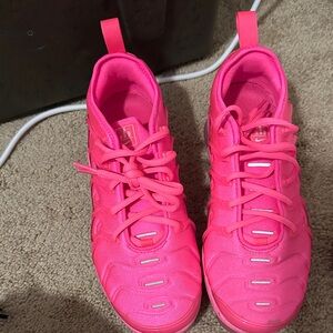 Nike VaporMax Neon Pink Athletic Shoes